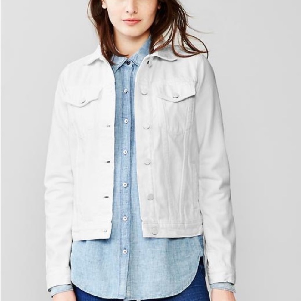 GAP New Denim White Jacket